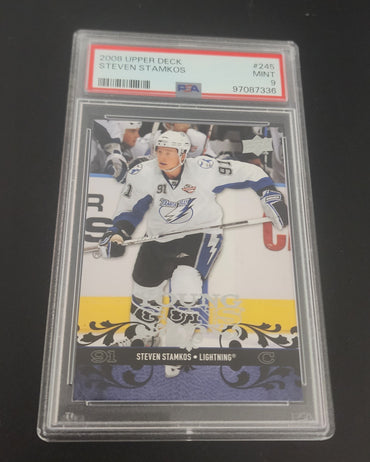 2008-09 Upper Deck Series 1 Young Guns #245 Rookie Rc Steven Stamkos Psa 9