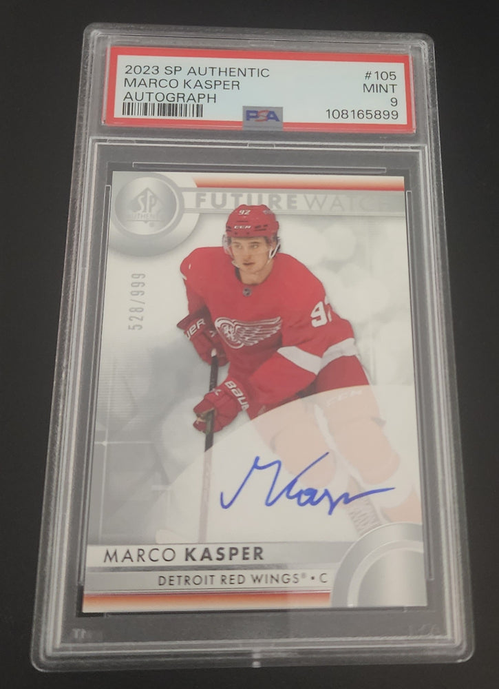 2023-24 Upper Deck Sp Authentic Future Watch #105 Rookie Rc Auto Marco Kasper Psa 9