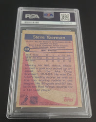 1984 Topps #49 Rookie Rc Steve Yzerman Psa 6