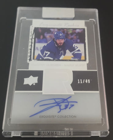 2020-21 Upper Deck Clear Cut Hockey Exquisite Rookie Et-Tl Rookie Rc Auto Timothy Liljegren /49