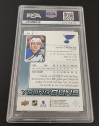 2018-19 Upper Deck Series 2 Young Guns #472 Rookie Rc Robert Thomas Psa 9