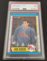 1989 O-Pee-Chee #113 Rookie Rc Joe Sakic Psa 9