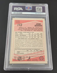 1989 O-Pee-Chee #113 Rookie Rc Joe Sakic Psa 9