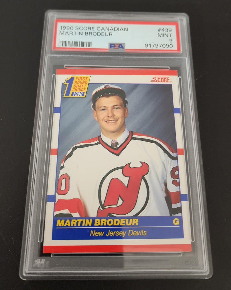 1990 Score First Round Draft Choice #439 Rookie Rc Martin Brodeur Psa 9