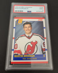 1990 Score First Round Draft Choice #439 Rookie Rc Martin Brodeur Psa 9