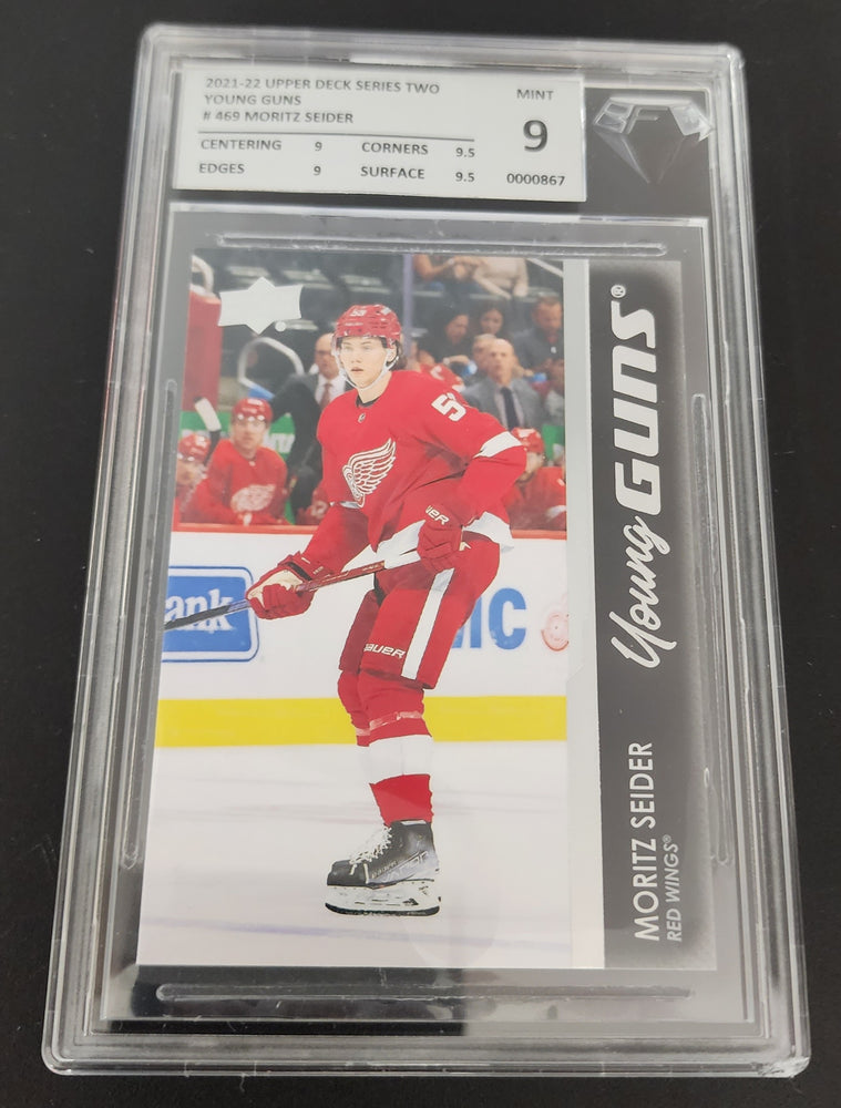 2021-22 Upper Deck Series 2 Young Guns #469 Rookie Rc Moritz Seider Bfg 9