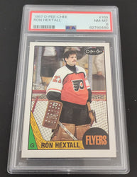 1987 O-Pee-Chee #169 Rookie Rc Ron Hextall Psa 8