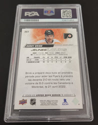 2022-23 Upper Deck Series 1 Juenes Loups (Young Guns French) #227 Rookie Rc Bobby Brink Psa 9