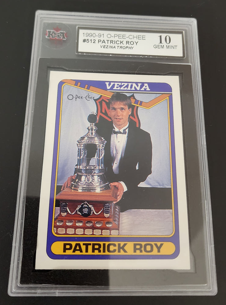 1990-21 O-Pee-Chee Vezina #512 Patrick Roy Ksa 10