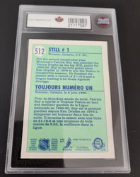 1990-21 O-Pee-Chee Vezina #512 Patrick Roy Ksa 10