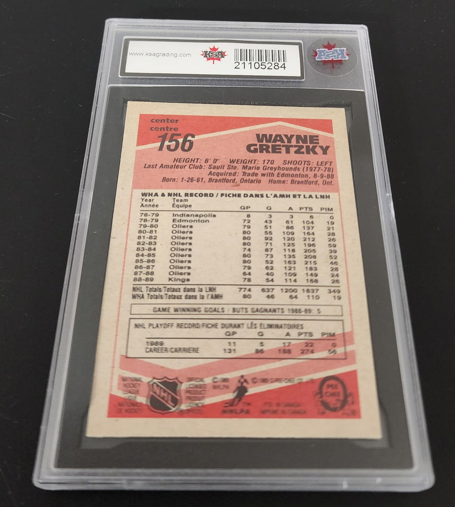 1989-90 O-Pee-Chee #156 Wayne Gretzky Ksa 9.5