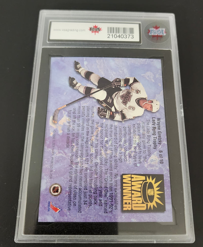 1992-93 Fleer Ultra Lady Byng #6 Wayne Gretzky Ksa 10