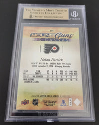 2017-18 Upper Deck Series 1 Young Guns Ud Canvas C91 Rookie Rc Nolan Patrick Beckett 9.5