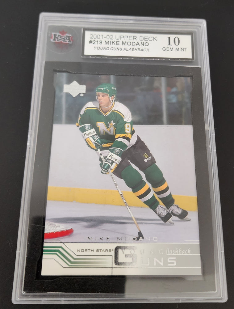 2001-02 Upper Deck Young Guns Flashback #218 Mike Modano Ksa 10