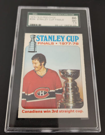 1978-79 O-Pee-Chee Stanley Cup Finals #264 Montreal Canadiens Sgc 7.5