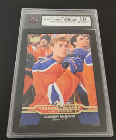2015-16 Upper Deck Mcdavid Collection Home Opener Cm-5 Rookie Rc Connor Mcdavid Ksa 10