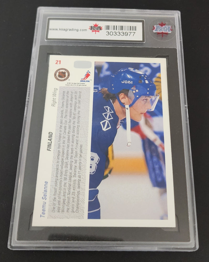 1991-92 Upper Deck C Canada Cup #21 Rookie Rc Teemu Selanne Ksa 10