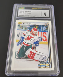 1992-93 Upper Deck Star Rookies #408 Rookie Rc Martin Brodeur Csg 9