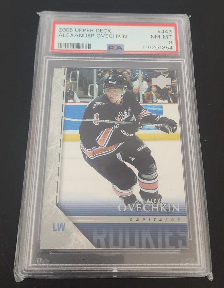 2005-06 Upper Deck Series 2 Young Guns #443 Rookie Rc Alexander Ovechkin Psa 8