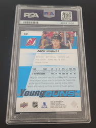 2019-20 Upper Deck Series 1 Young Guns #201 Rookie Rc Jack Hughes Psa 10