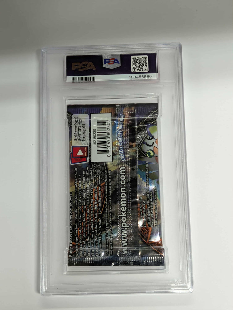 Pokemon Sun and Moon Burning Shadows Booster Pack Graded PSA 10