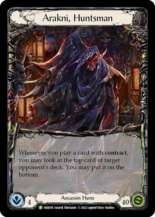 Buy Arakni, Huntsman [HER074] (Promo) Cold Foil | Flesh and Blood Card