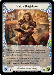 Valda Brightaxe [EVR019] (Everfest)  1st Edition Rainbow Foil