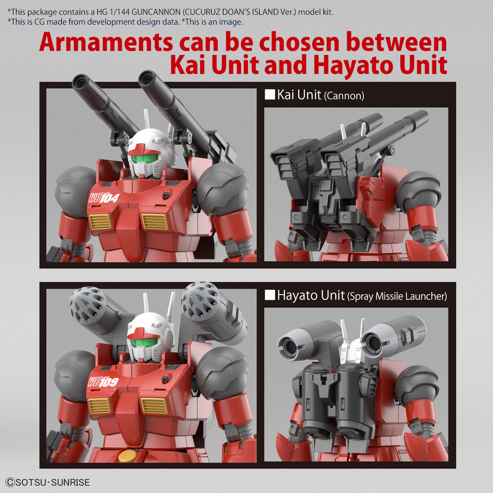 HG 1/144 GUNCANNON (CUCURUZ DOANÃ¢â‚¬â„¢S ISLAND Ver.)