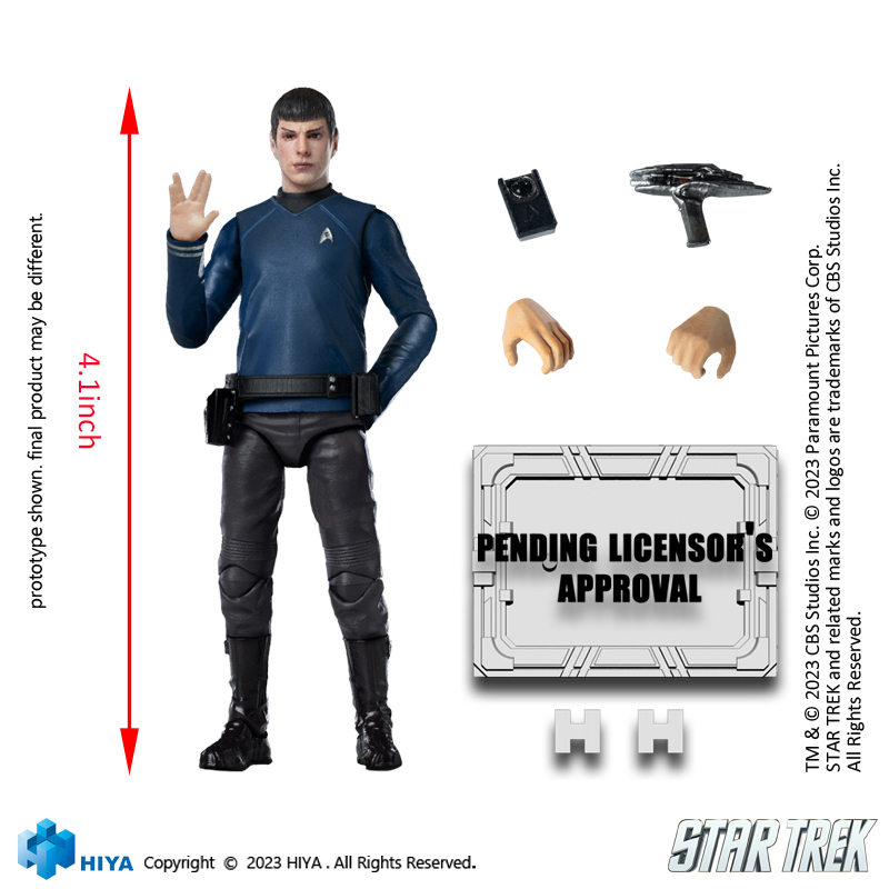 EXQUISITE MINI SERIES 1/18 SCALE STAR TREK 2009 SPOCK