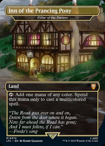 Inn of the Prancing Pony - Pillar of the Paruns (Borderless) [The Lord of the Rings: Tales of Middle-Earth Commander]