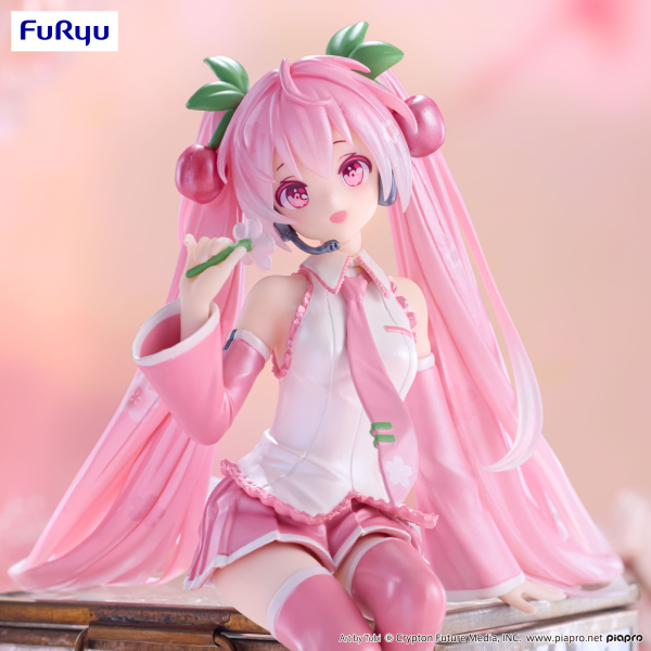 Hatsune Miku Noodle Stopper Figure -Sakura Miku 2024 Pearl Color ver.-