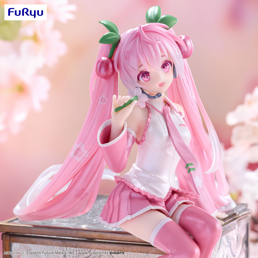 Hatsune Miku Noodle Stopper Figure -Sakura Miku 2024 Pearl Color ver.-
