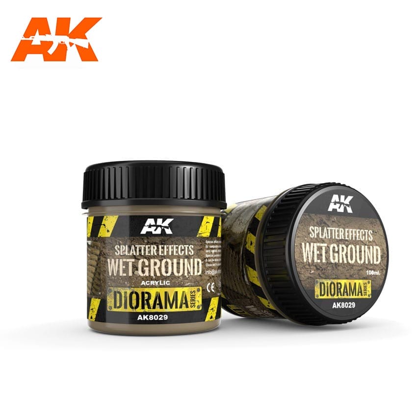 AK INTERACTIVE SPLATTER EFFECTS WET GROUND - 100ML (ACRYLIC)