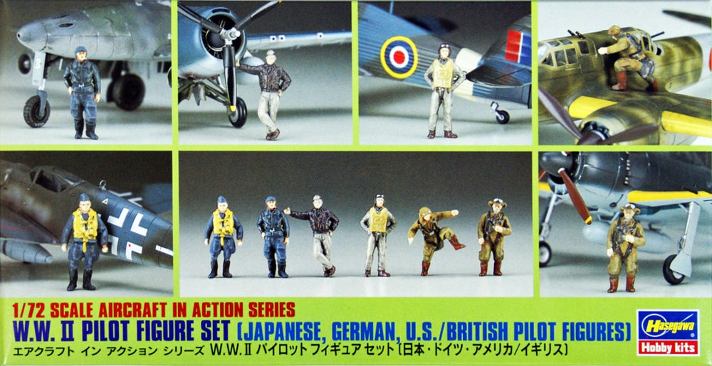 HASEGAWA 1/72 WWII PILOT FIGURE SET