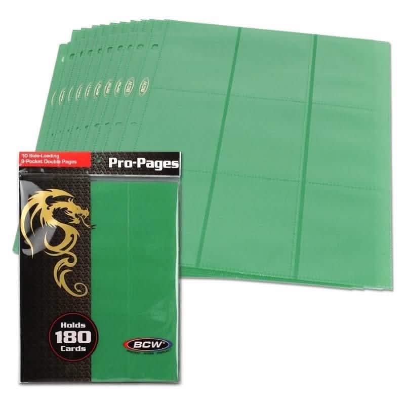 PAGES 18 POCKET SIDELOAD GREEN 10 PACK
