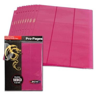 PAGES 18 POCKET SIDELOAD PINK 10 PACK