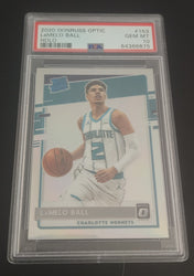 2020-21 Panini Donruss Optic Rated Rookie Holo #153 Rookie Rc Lamelo Ball Psa 10