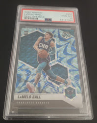 2020-21 Panini Mosaic Reactive Blue #202 Rookie Rc Lamelo Ball Psa 10