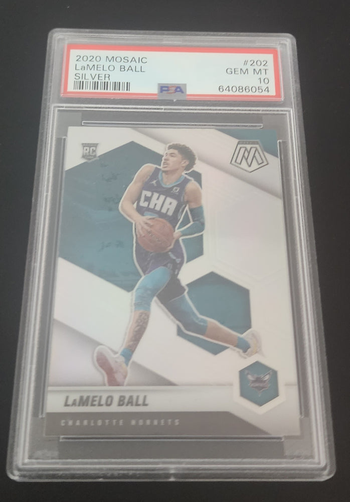 2020-21 Panini Mosaic Silver #202 Rookie Rc Lamelo Ball Psa 10
