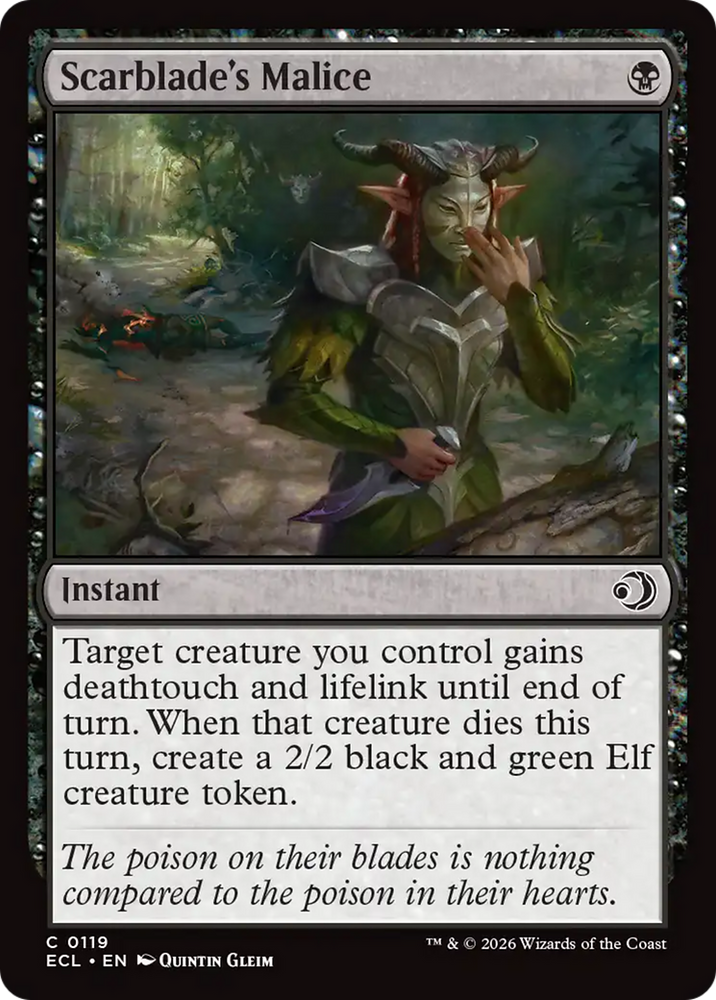 Scarblade's Malice [Lorwyn Eclipsed]