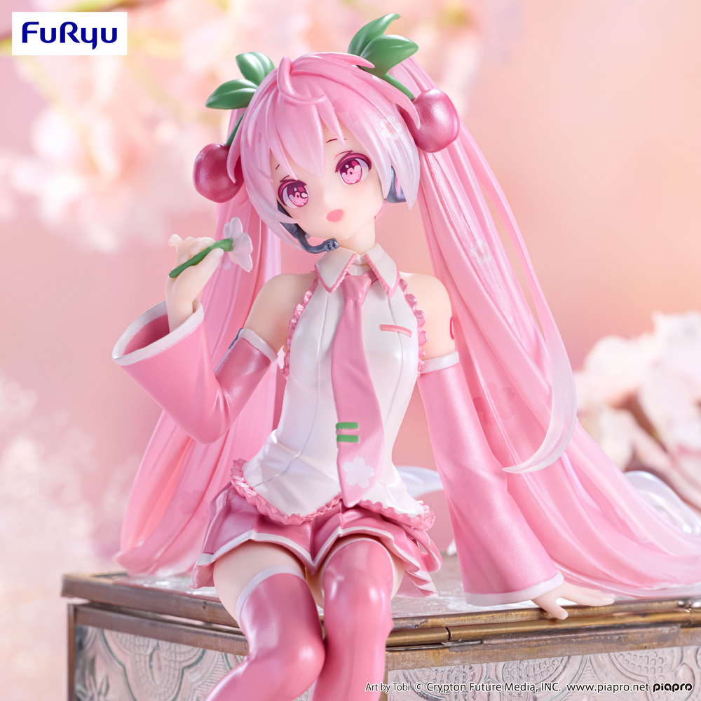 Hatsune Miku Noodle Stopper Figure -Sakura Miku 2024 Pearl Color ver.-