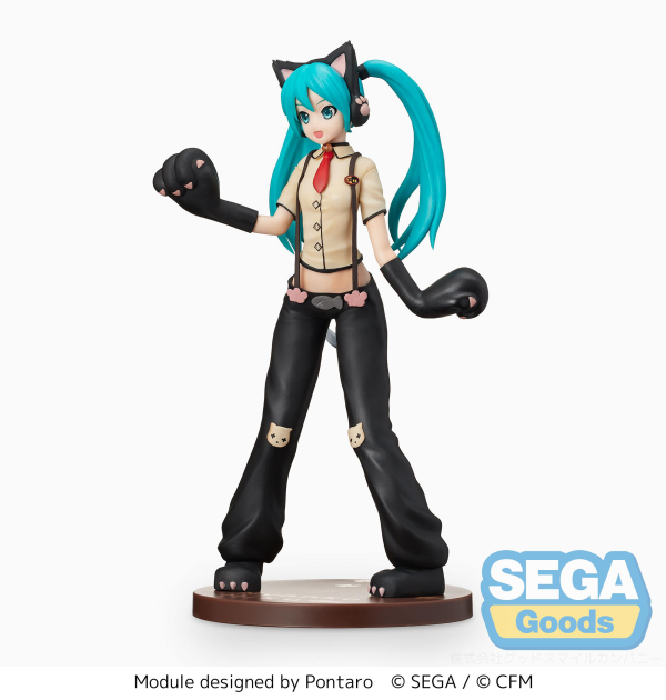 "Hatsune Miku: Project DIVA Arcade Future Tone" SPM Figure "Hatsune Miku - Kitty Cat"