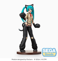 "Hatsune Miku: Project DIVA Arcade Future Tone" SPM Figure "Hatsune Miku - Kitty Cat"