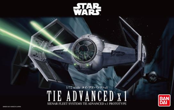 BANDAI 1/72 TIE ADVANCED X1