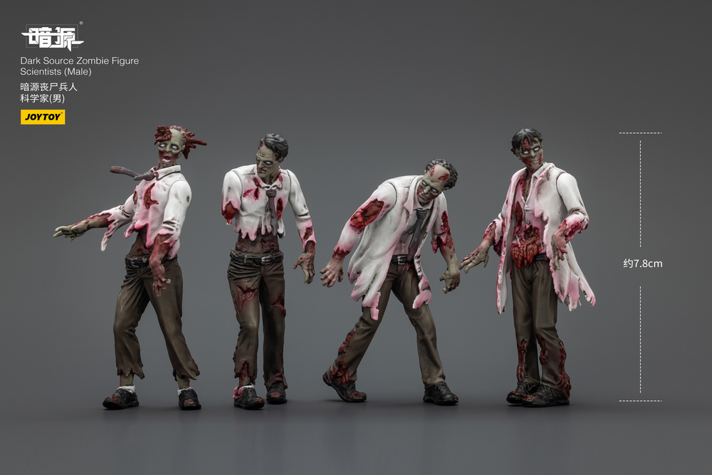 JOYTOY DARK SOURCE ZOMBIE FIGURE SCIENTISTS (MALE)