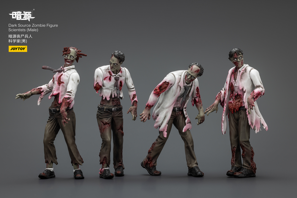 JOYTOY DARK SOURCE ZOMBIE FIGURE SCIENTISTS (MALE)