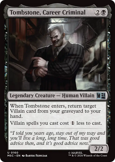 Tombstone, Career Criminal (0160) (Surge Foil) [Marvel Super Heroes Commander]