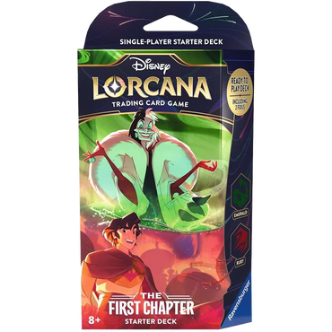 DISNEY LORCANA STARTER DECK Emerald and Ruby