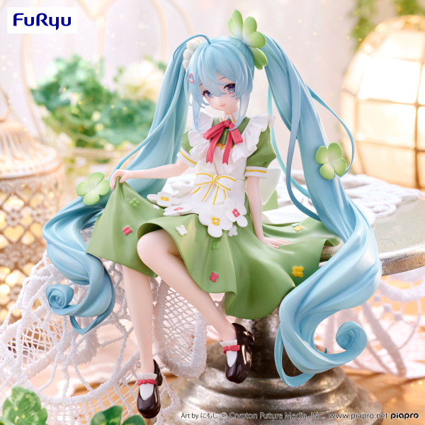 Hatsune Miku Noodle Stopper Figure -Flower Fairy Clover-