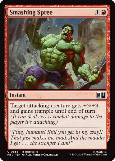 Smashing Spree (0856) [Marvel Super Heroes Commander]